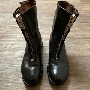A.S 98 Jax Zip Front Boots Black. Size 36